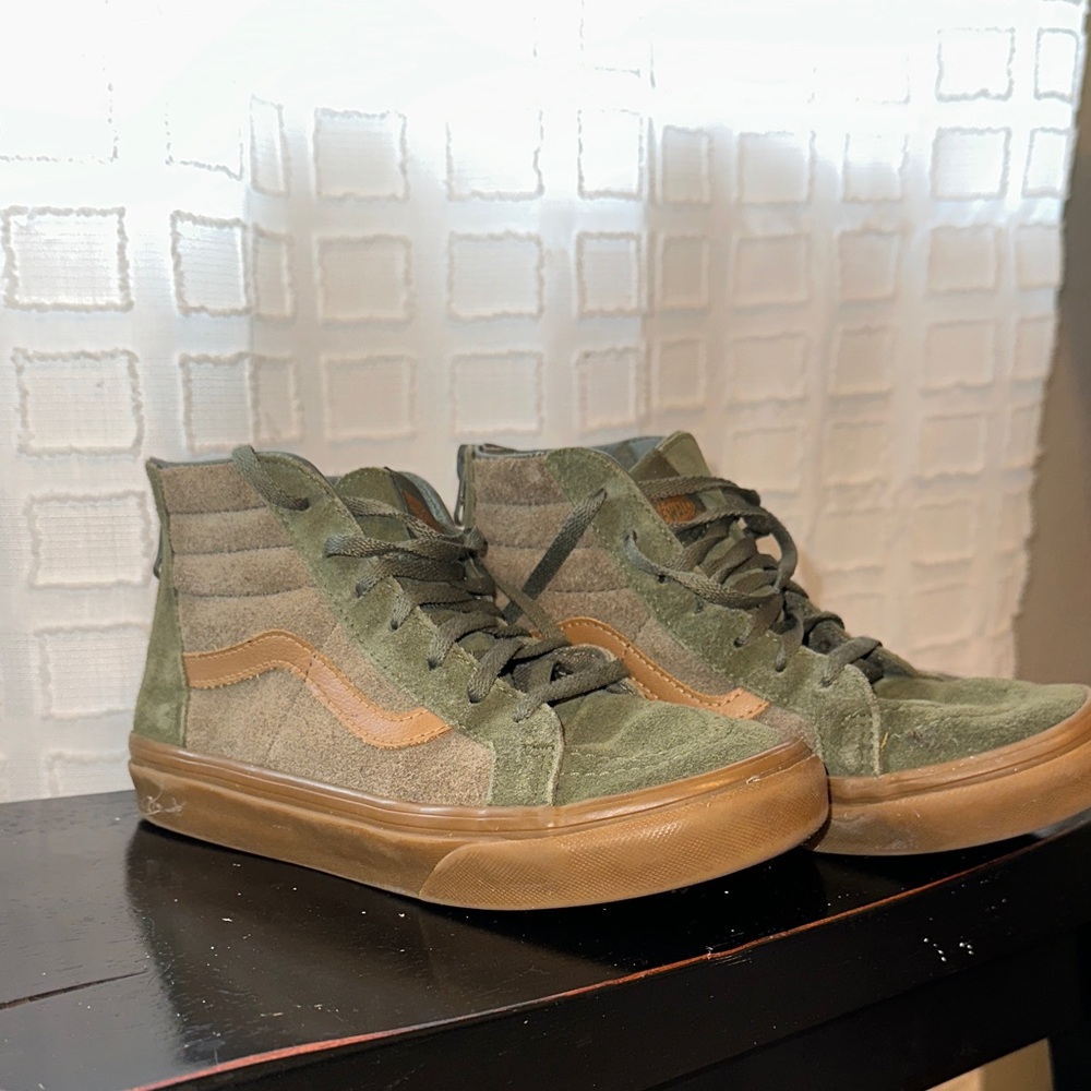Vans Kids Sneakers in Green and Brown